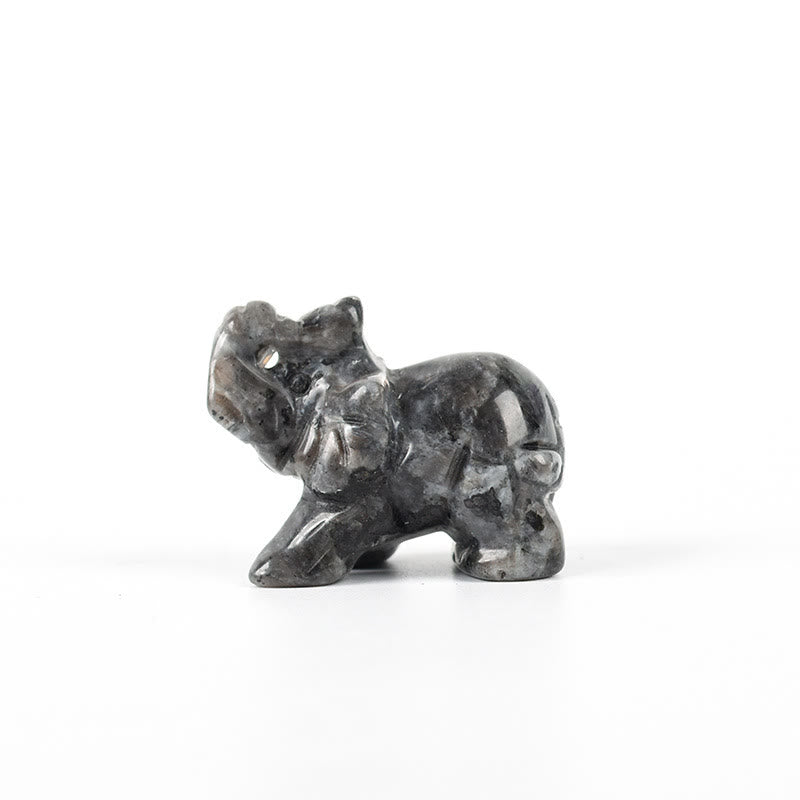 Olivenorma 1.5/2 Inches Carved Elephant Figurine Gemstone Decoration - image 3