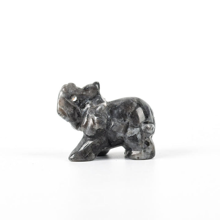 Olivenorma 1.5/2 Inches Carved Elephant Figurine Gemstone Decoration - image 3
