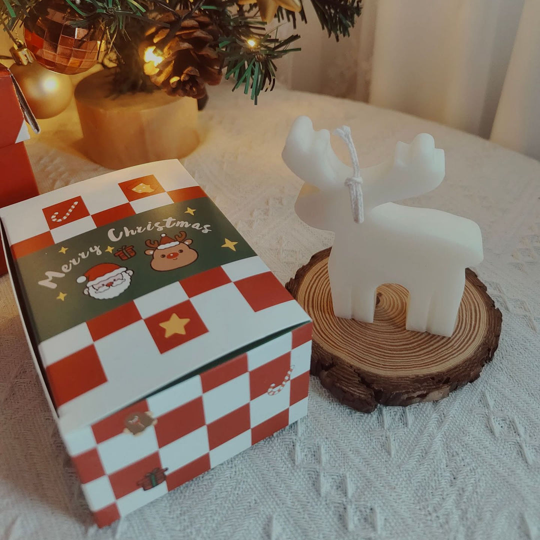 Olivenorma Christmas Cake Cookie Model Candle