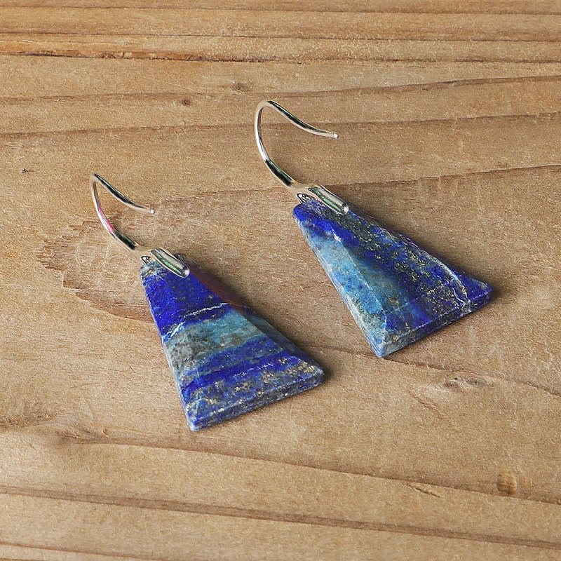 (Clearance 30% OFF / CODE: OFF30) - Natural Lapis Lazuli Crystal Earrings