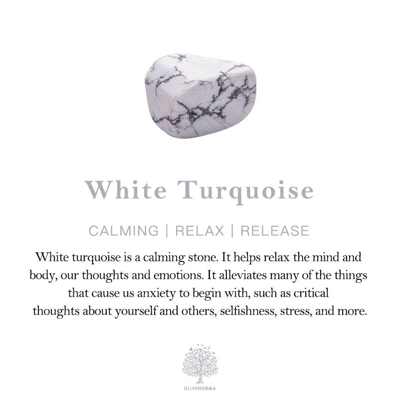 Olivenorma White Turquoise Natural Tumbled Stone Set - image 4