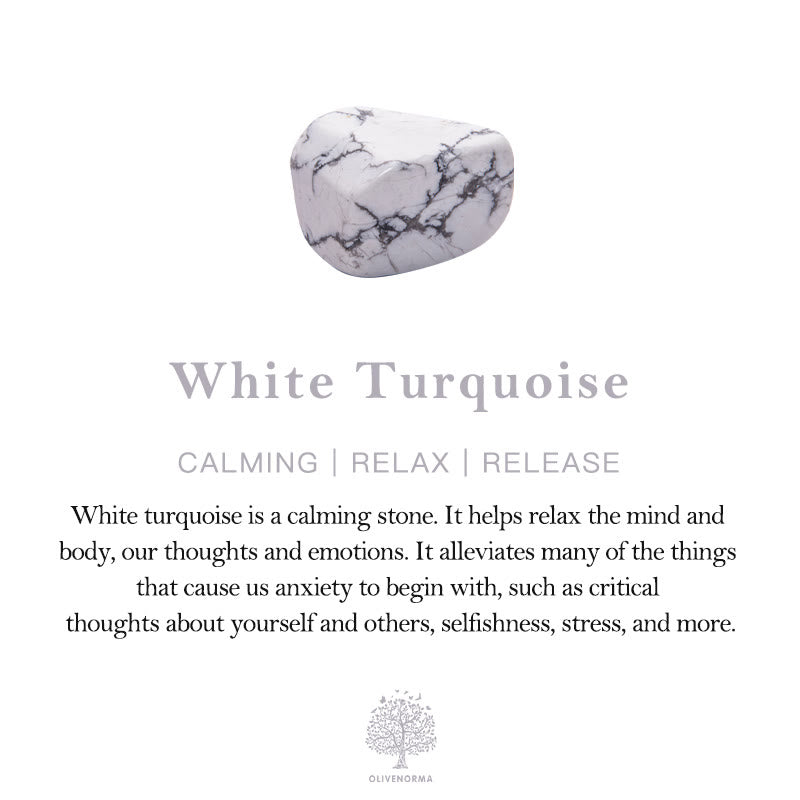 Olivenorma Protection From Negative Energies White Turquoise Bracelet