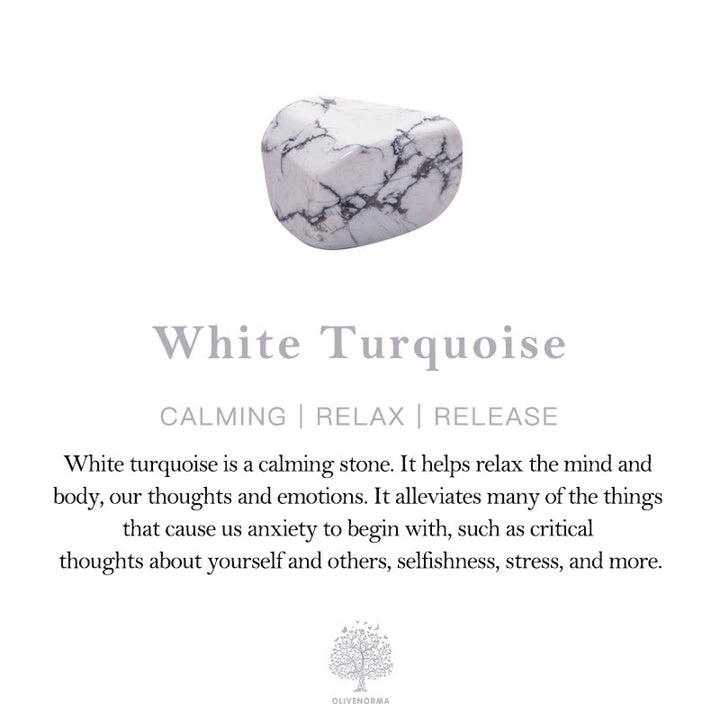 Olivenorma Protection From Negative Energies White Turquoise Bracelet
