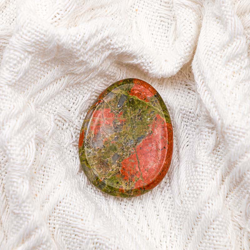 Olivenorma Unakite Healing Thumb Worry Stone