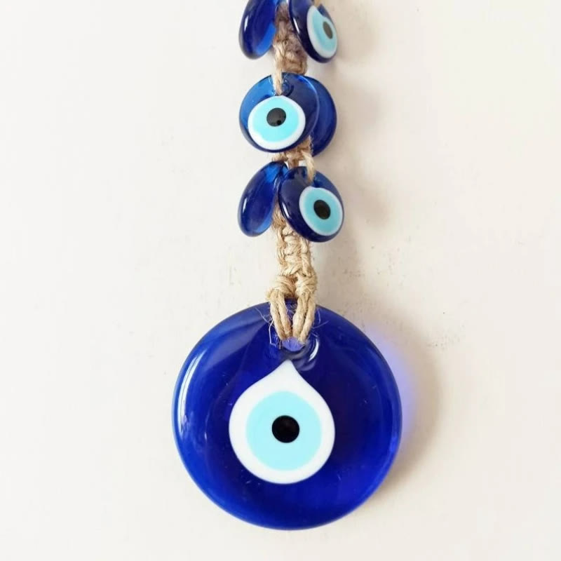 Olivenorma Evil Eye Glass Blue Wall Hanging Decoration Ornament