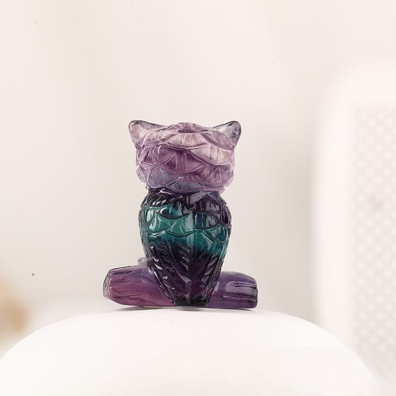 Olivenorma Fluorite Candy Color Owl Ornament