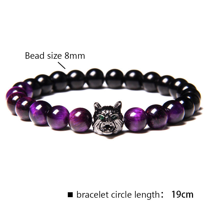 Olivenorma Purple Tiger Eye Wolf Bracelet - image 2
