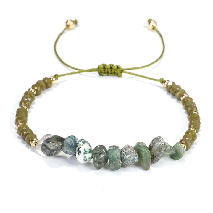 Olivenorma Bohemian Crystal Gravel String Bracelet