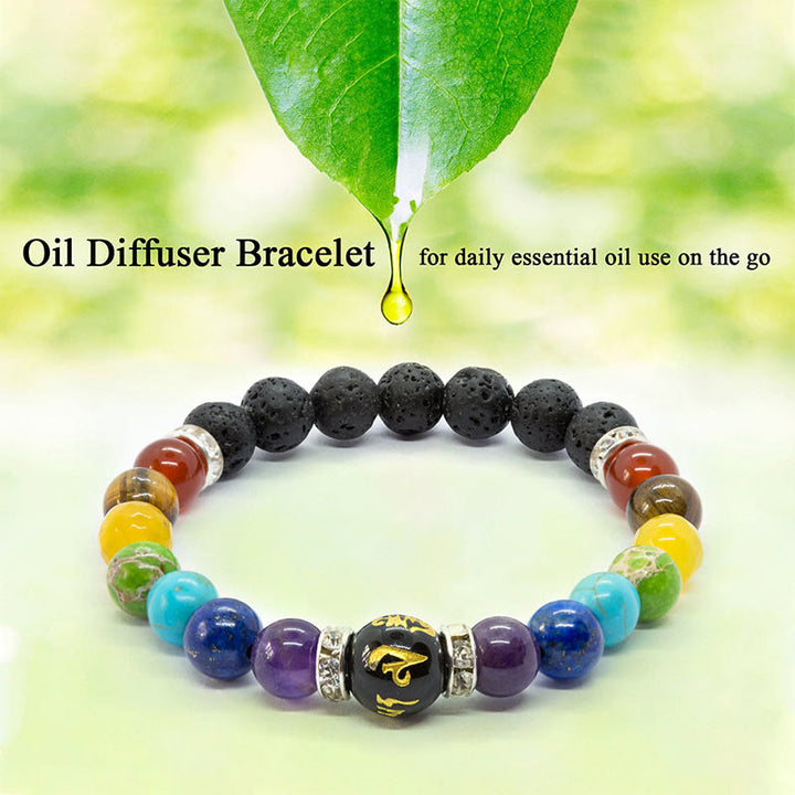 Olivenorma Anxiety Relief Natural Crystal Healing Chakra Bracelet