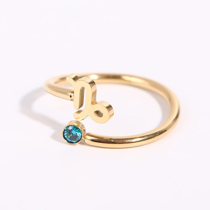 Olivenorma Zodiac Birthstone Ring