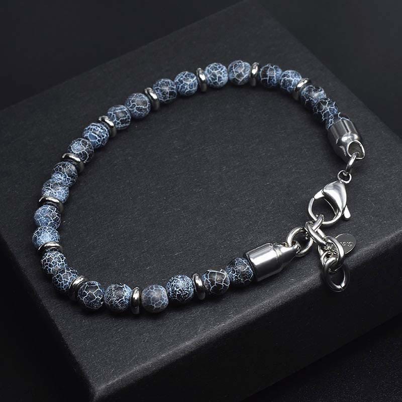 Olivenorma Weathered Agate Bead Bracelet