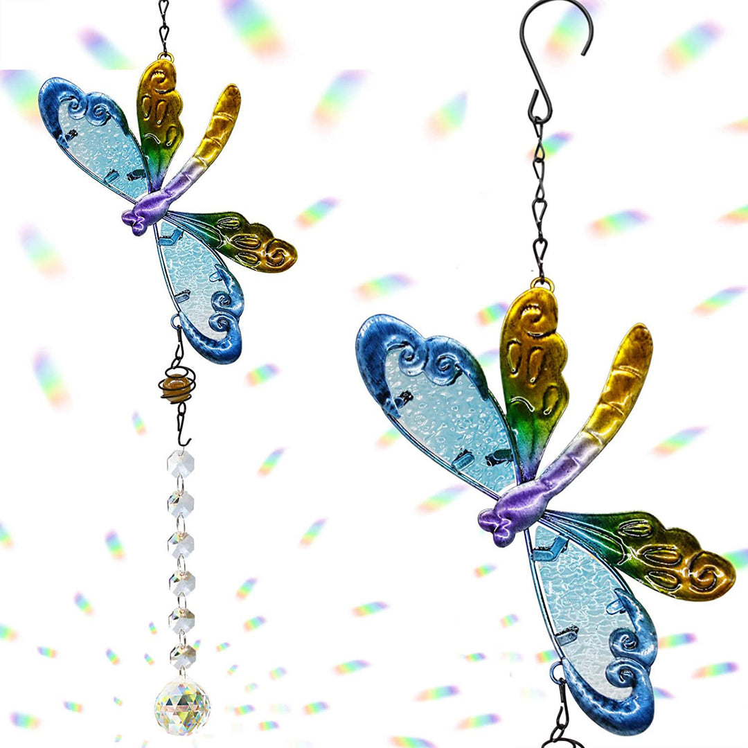 Olivenorma Angel Aura Quartz Butterfly Dragonfly Wind Chime