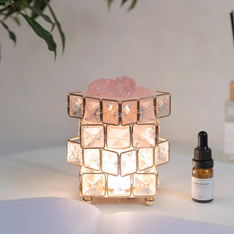 Olivenorma Four layer Rubiks Essential Oil Crystal Aromatherapy Lamp