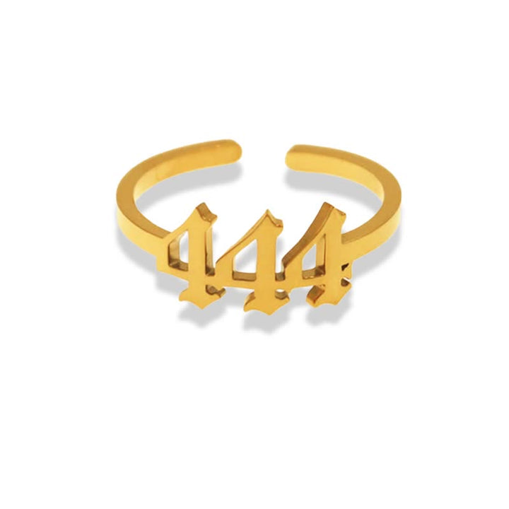 Angel Number Minimalist Lucky Ring