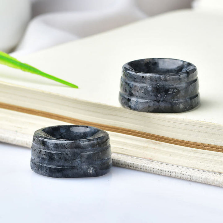 Olivenorma Natural Mineral Crystal Base Round Ball Holder Gemstone Decoration - Labradorite - image 6