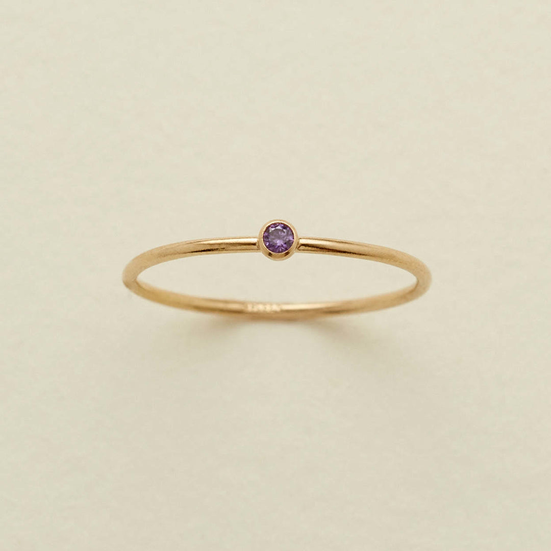Olivenorma Birthstone 12 Month Birth Slim Ring - image 10