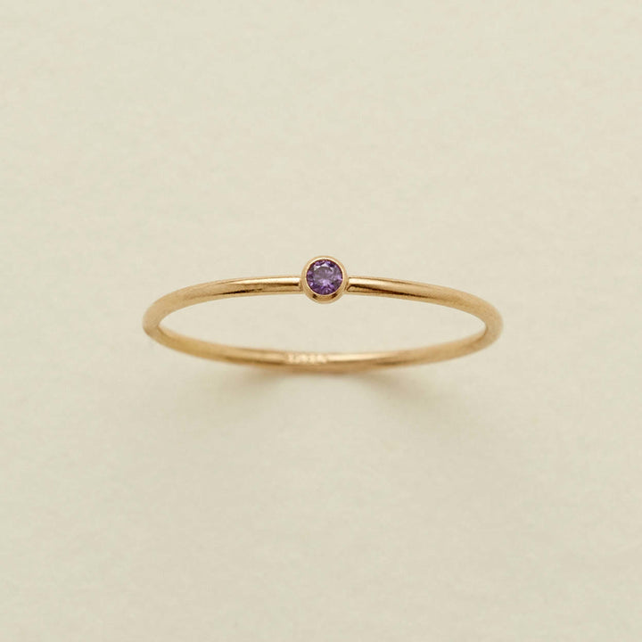 Olivenorma Birthstone 12 Month Birth Slim Ring