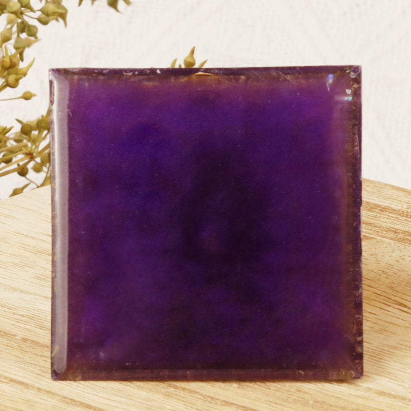 Olivenorma Metatron's Cube Amethyst Orgone Pyramid