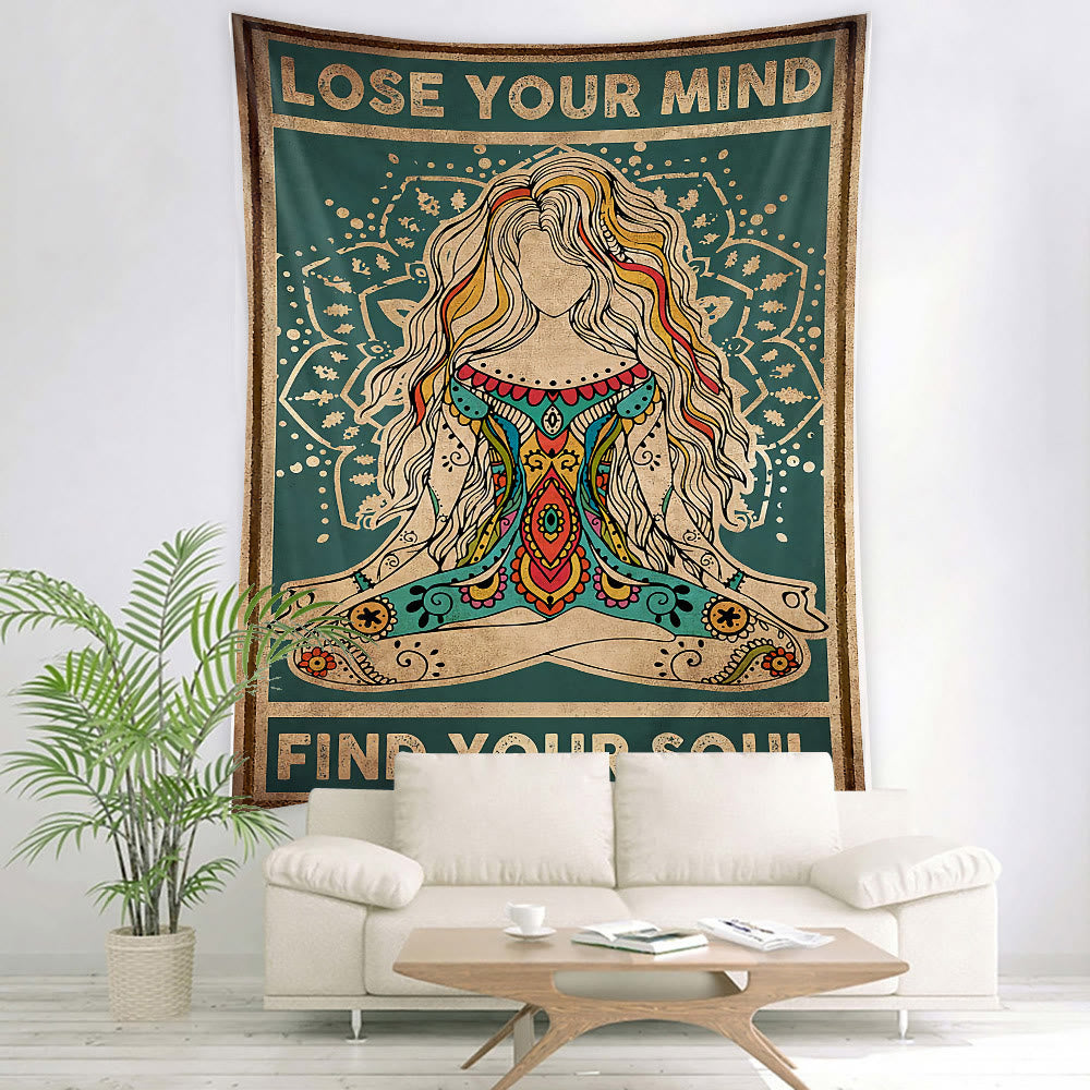 Olivenorma Yoga Meditation Chakra Pattern Tapestry