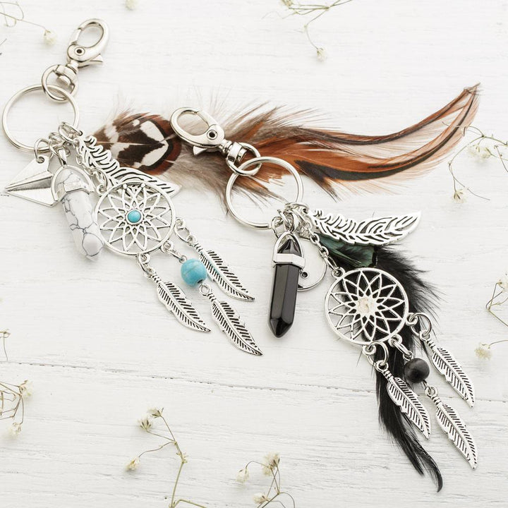 Olivenorma Bohemian Dreamcatcher Keychain - image 0