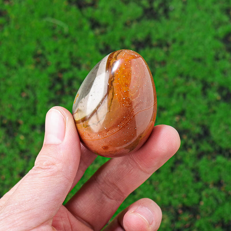 Olivenorma Natural Ocean Agate Crystal Eggs