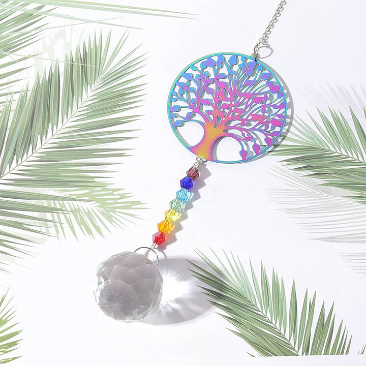 Olivenorma Clear Crystal Hanging Chakra Beads Wind Chime Suncatcher - image 18