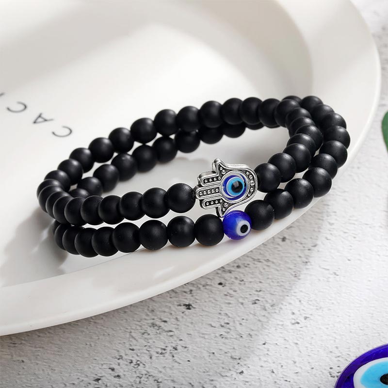 (Clearance 30% OFF / CODE: OFF30) -  Olivenorma Evil Eye With Hamsa Protection Bracelet