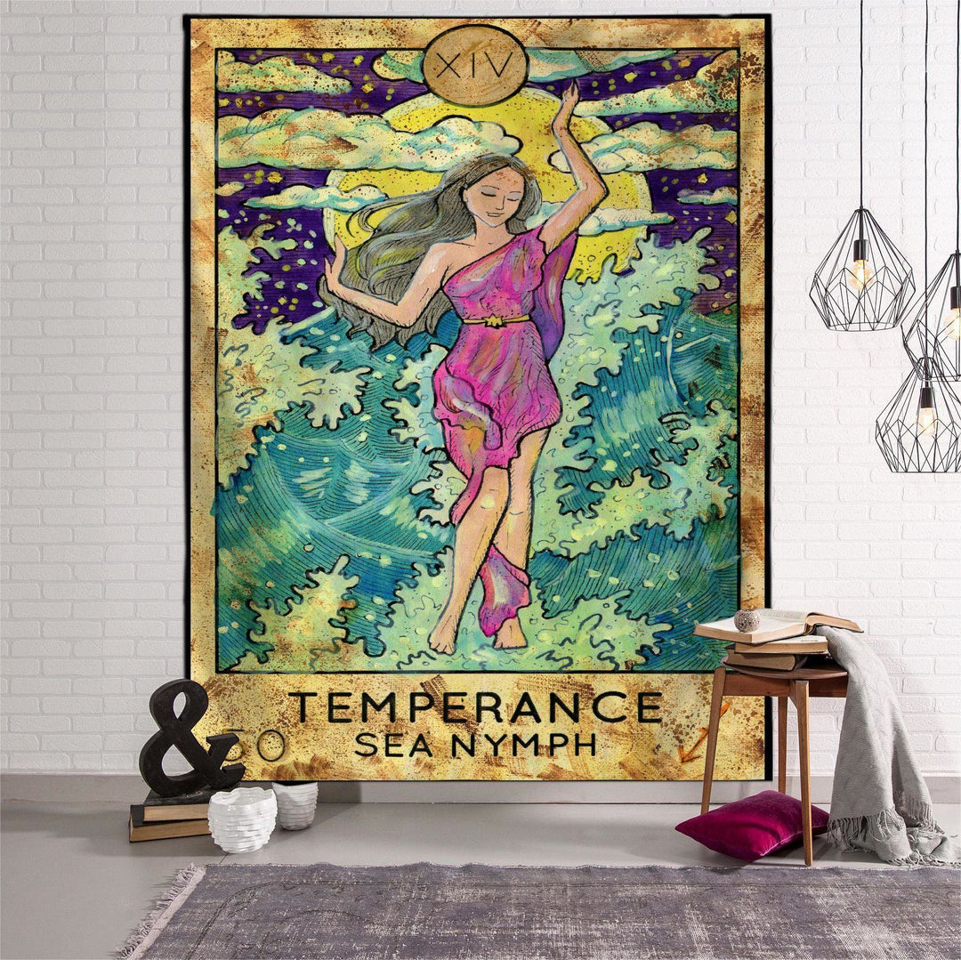 Olivenorma Witch Fairy Zodiac Horoscope Tapestry Pattern - 150*200cm - Flannel - TEMPERANCE SEA NYMPH - image 3