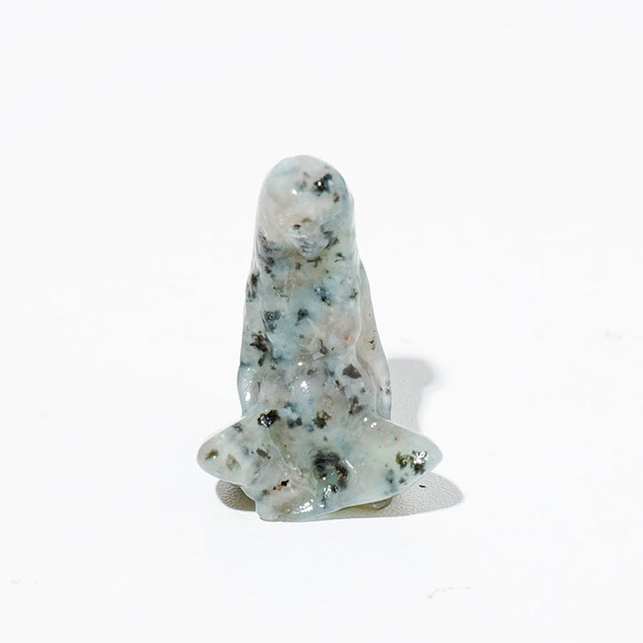 Olivenorma Natural Rough Stone Goddess Gaia Carving Gemstone Decoration - Tianshan stone - image 27