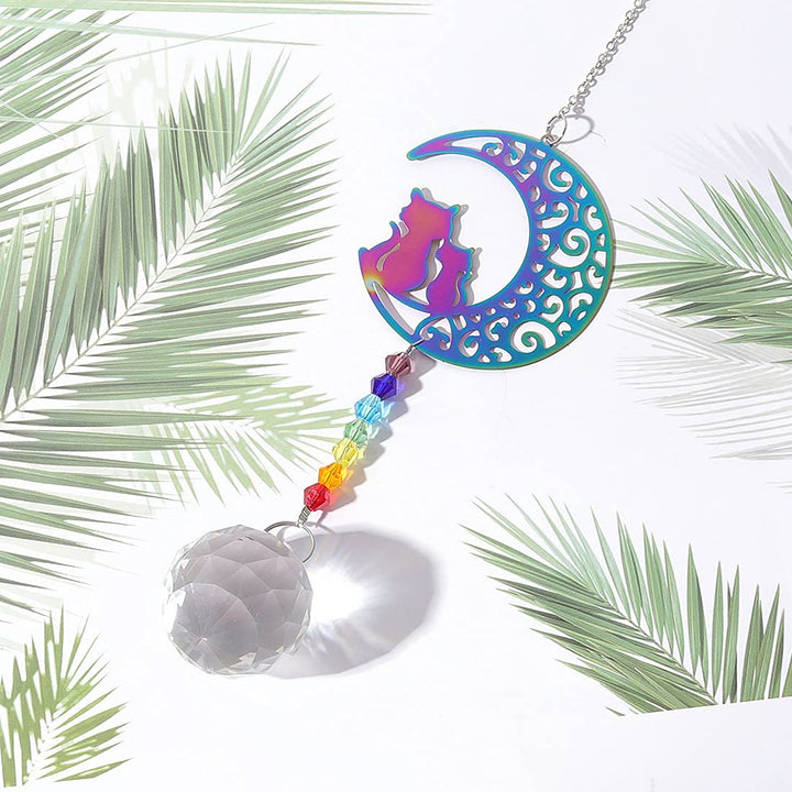 Olivenorma Clear Crystal Hanging Chakra Beads Wind Chime Suncatcher - image 25