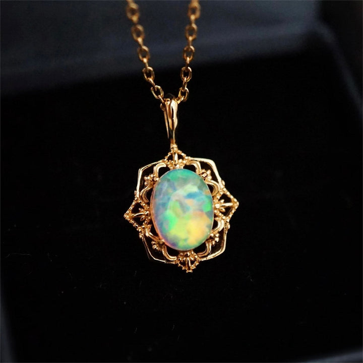 Olivenorma Vintage Style Copper Lace Adjustable Necklace