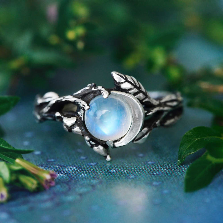 FREE Today: Moonstone Moon Light Ring - Moon & Leaf - 10 - image 10