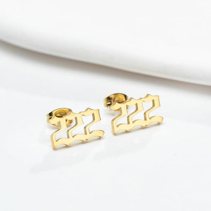 Angel Number Minimalist Earrings