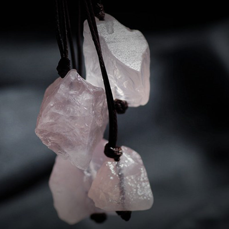 Natural Rose Quartz Gemstone Neclace