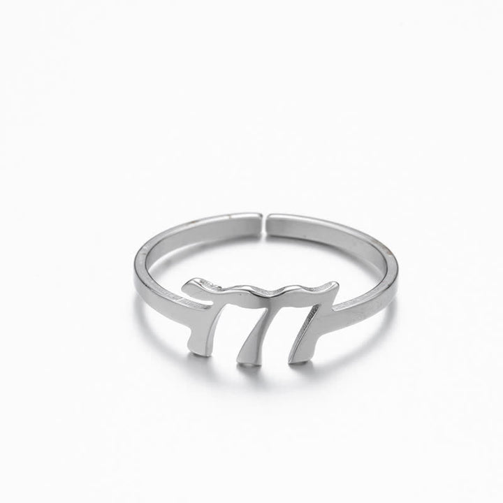 Angel Number Minimalist Lucky Ring