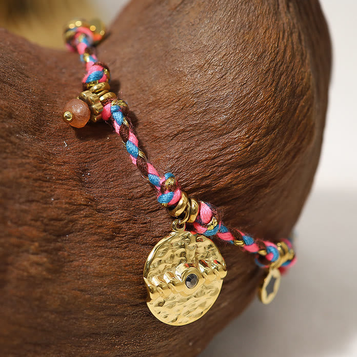 Olivenorma Bohemian 18k Stainless Steel Vintage Braided Bracelet