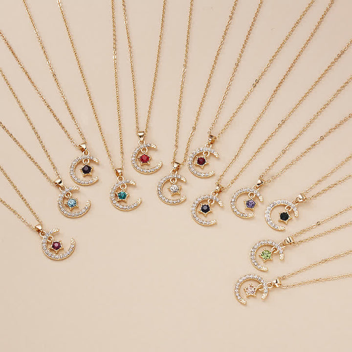 Olivenorma Month Birthstone Star Creative Gift Card Necklace - image 30