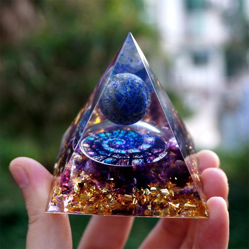 FREE Today: Celestial Gateway-Amethyst & Lapis Lazuli Sphere Orgone Pyramid - image 2
