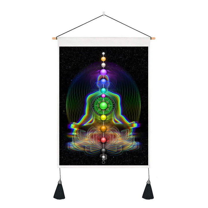 Olivenorma Zen Meditation Decorative Printed Chakra Tapestry