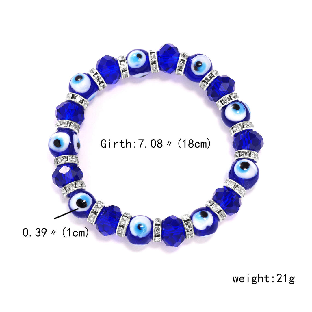 Olivenorma Evil Eye Hamsa Pendant Epoxy Zircon Bracelet