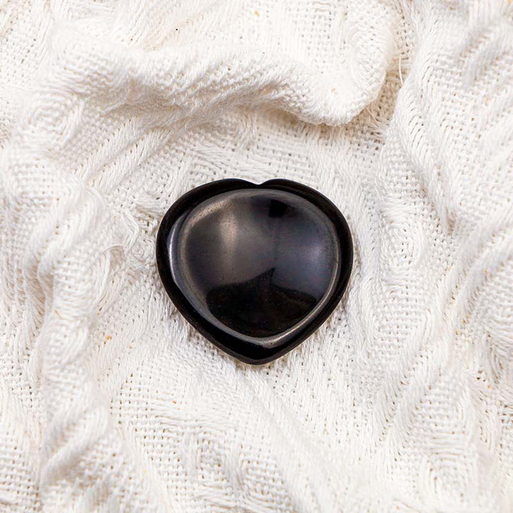 Olivenorma Black Obsidian Heart Worry Stone