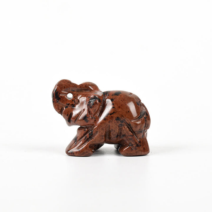 Olivenorma 1.5/2 Inches Carved Elephant Figurine Gemstone Decoration - image 6