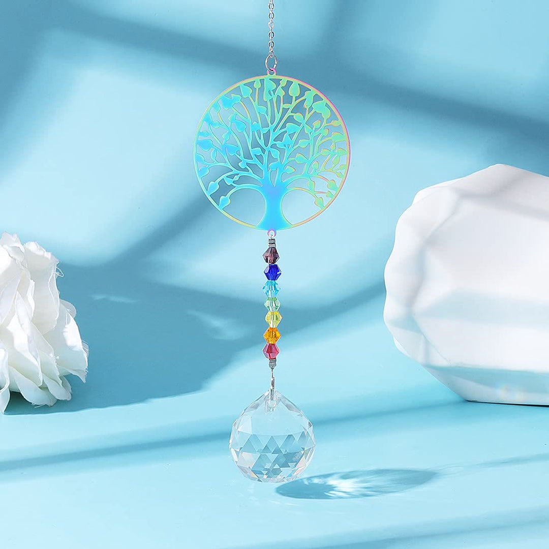 Olivenorma Clear Crystal Hanging Chakra Beads Wind Chime Suncatcher - image 15