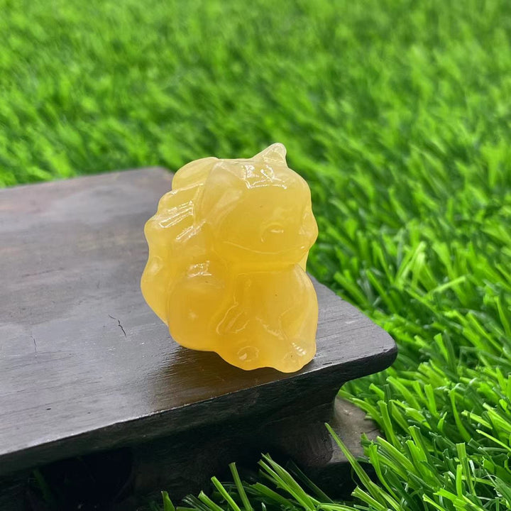 Olivenorma Natural Stone 3cm Nine Tailed Fox Gemstone Decoration - image 2