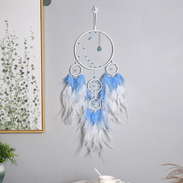 Olivenorma Half Circle Moon Decor With Lights Dream Catcher