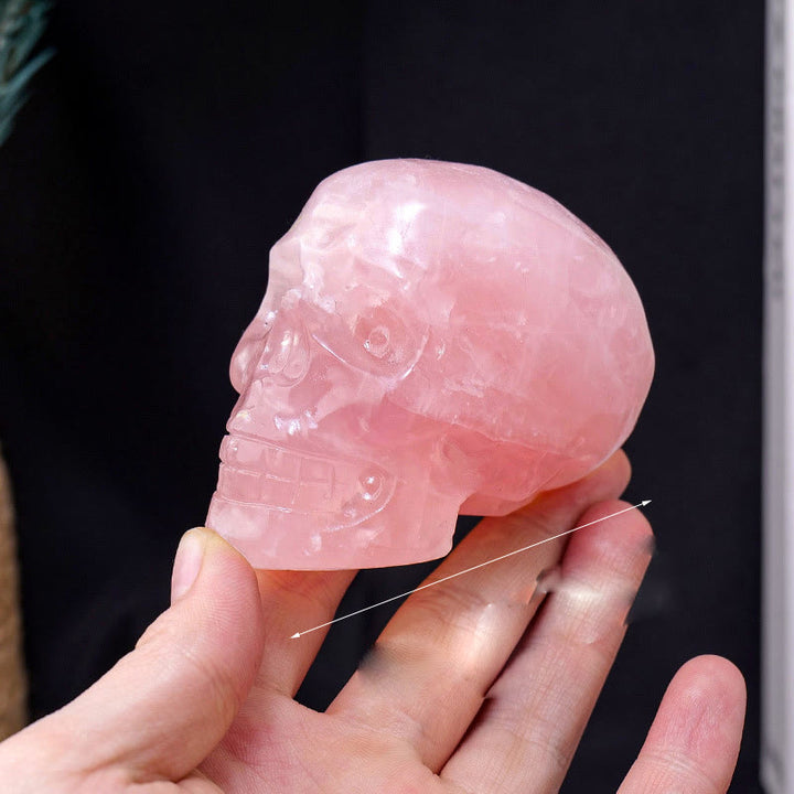 Olivenorma 3inch Amethyst Skull Statue Healing Gemstone Decoration