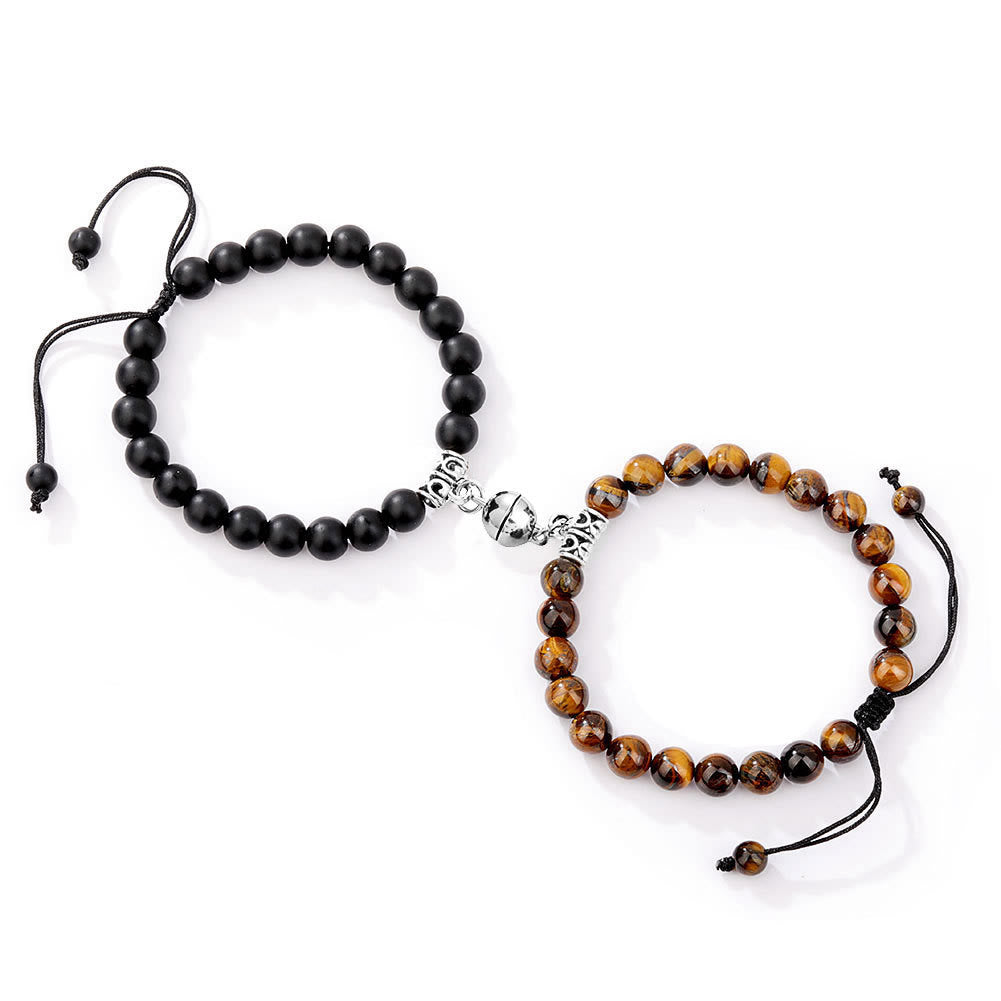 Olivenorma 2pcs Magnet Attract Couple Bracelet Set