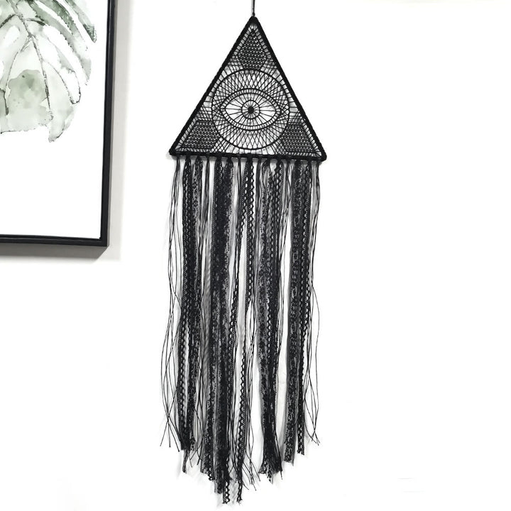 Olivenorma Evil Eye Woven Triangle Tassel Dream Catcher