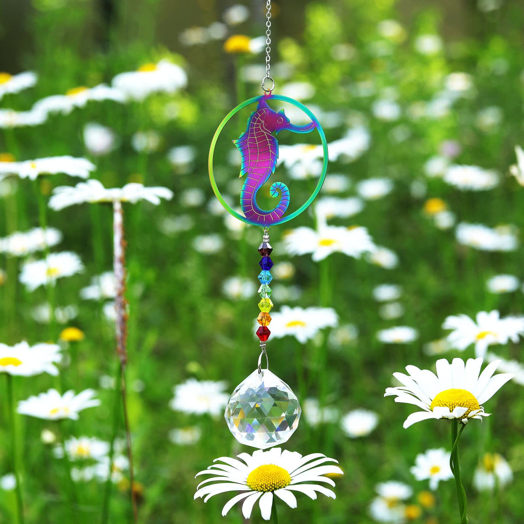 Olivenorma Clear Crystal Hanging Chakra Beads Wind Chime Suncatcher - image 8