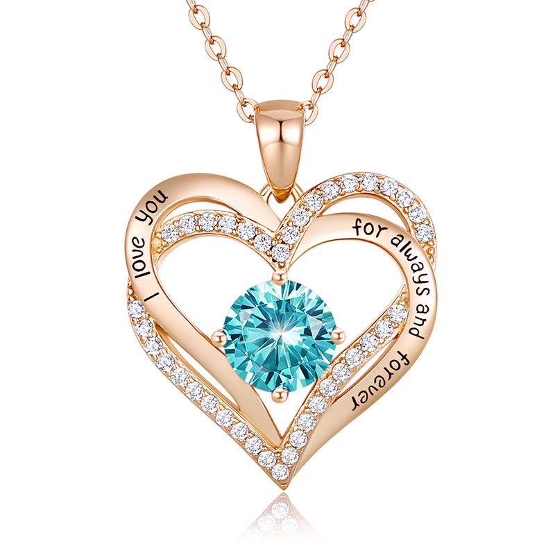 FREE Today: "I Love You Always and Forever" – Forever Love Birthstone Heart Necklace - image 37